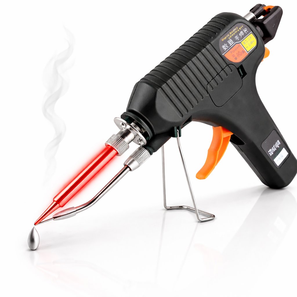 Electric Soldering Gun With LCD Display 120W - BAS Kuwait Bab Al Saif 