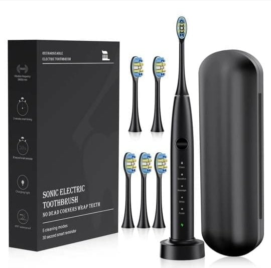 Electric Toothbrush Wireless Charging 1200MAh 39000 vibration - BAS Kuwait Bab Al Saif 