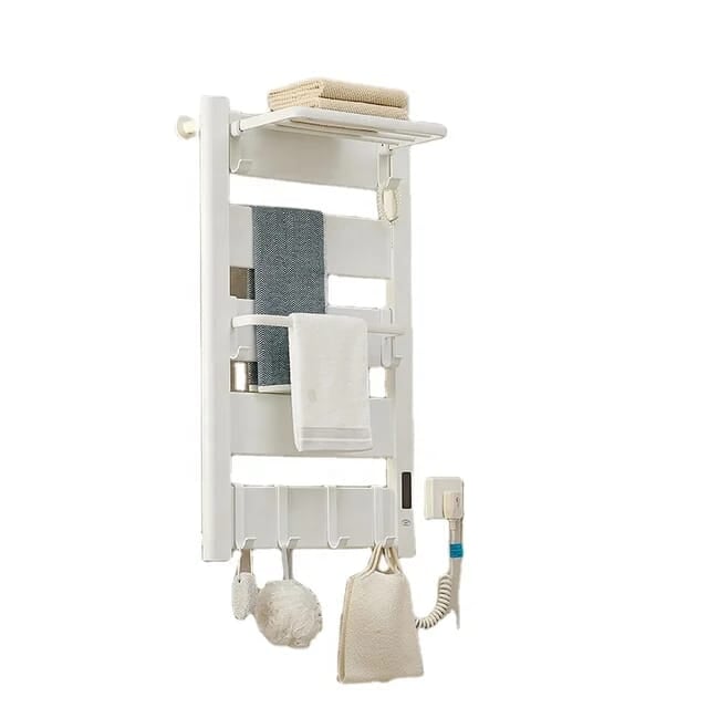 Electric Towel Cloth Drying Rack Rail Heater Hanger Wall Mounted - BAS Kuwait Bab Al Saif 