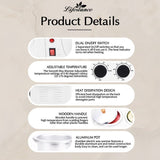 Electric Wax Heater Double Pot 1200ml - BAS Kuwait Bab Al Saif 
