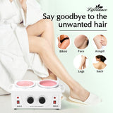 Electric Wax Heater Double Pot 1200ml - BAS Kuwait Bab Al Saif 