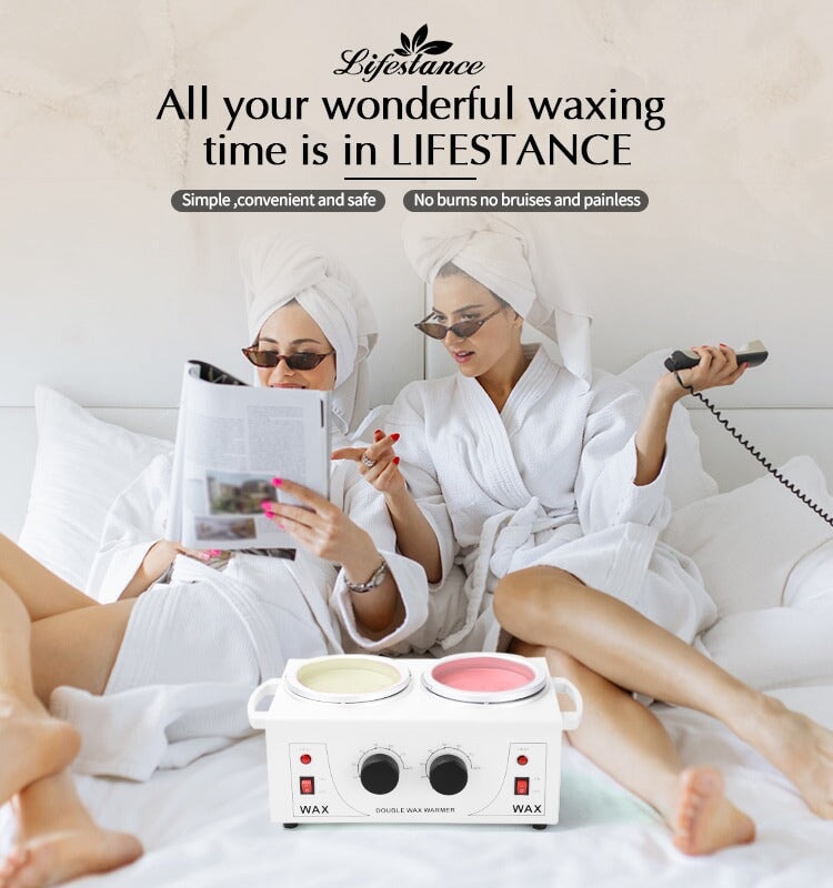 Electric Wax Heater Double Pot 1200ml - BAS Kuwait Bab Al Saif 