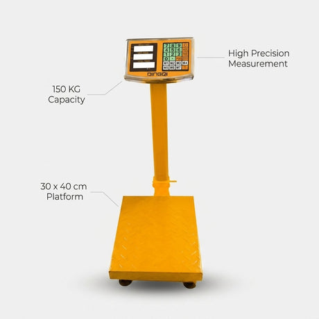 Electronic PLatform Weight Scale 150 kg Dingqi brand - BAS Kuwait Bab Al Saif 