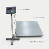 Electronic Platform Weight Scale 5 ton - BAS Kuwait Bab Al Saif 