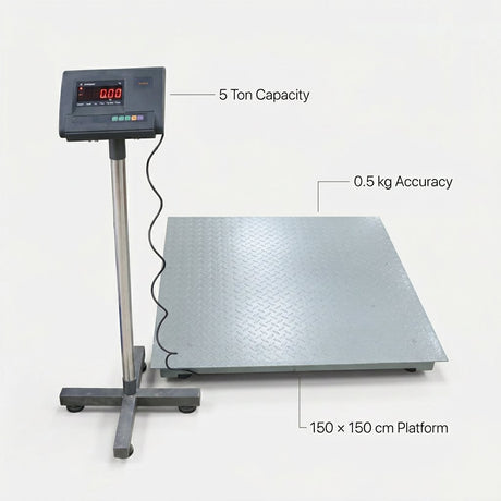 Electronic Platform Weight Scale 5 ton - BAS Kuwait Bab Al Saif 