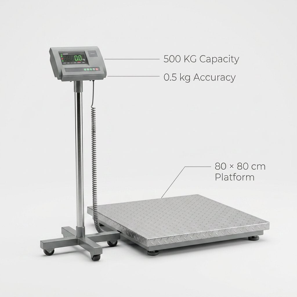 Electronic Platform Weight Scale 500 kg - BAS Kuwait Bab Al Saif 