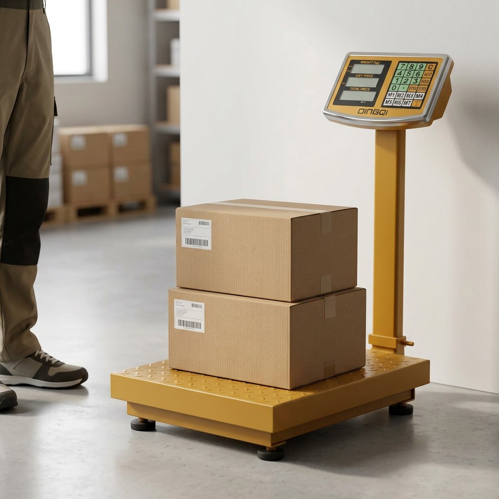 Electronic Platform Weight Scale 500 kg Dingqi brand - BAS Kuwait Bab Al Saif 