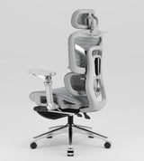 Ergonomic Office Chair with Footrest | Full Mesh, Lumbar Support, Reclining - BAS Kuwait Bab Al Saif 