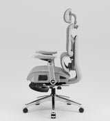 Ergonomic Office Chair with Footrest | Full Mesh, Lumbar Support, Reclining - BAS Kuwait Bab Al Saif 