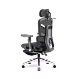 Ergonomic Office Chair with Footrest | Full Mesh, Lumbar Support, Reclining - BAS Kuwait Bab Al Saif 