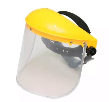Face Shield Clear with Yellow top - BAS Kuwait Bab Al Saif Standard Standard 