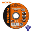 Flat Cutting-Off Wheel (metal and stainless steel) Wokin Brand - BAS Kuwait Wokin ORANGE 105 X 1.0 X 16 Mm 