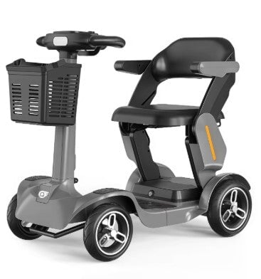 Foldable 4-Wheel Electric Mobility Chair Scooter Foldable – 350W Detachable Seat 60km Range Digital Screen - BAS Kuwait Bab Al Saif 