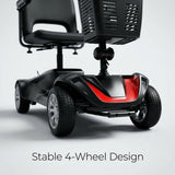 Foldable 4-Wheel Electric Mobility Scooter – 250W, Detachable Seat Shock Absorbing - BAS Kuwait Bab Al Saif 