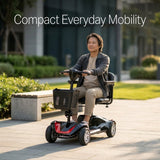 Foldable 4-Wheel Electric Mobility Scooter – 250W, Detachable Seat Shock Absorbing - BAS Kuwait Bab Al Saif 