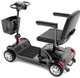 Foldable 4-Wheel Electric Mobility Scooter – 250W, Detachable Seat Shock Absorbing - BAS Kuwait Bab Al Saif 