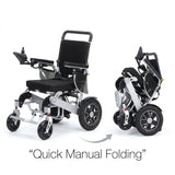 Foldable Aluminium Electric Mobility Chair with Remote Control 150kg capacity | Dual 250W Motors - BAS Kuwait Bab Al Saif 