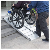 Foldable Aluminum Ramp for Wheelchairs / Scooters - BAS Kuwait Bab Al Saif 300kg 152 x 75 cm 