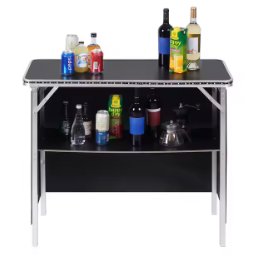 Foldable Aluminum Table Outdoor - BAS Kuwait Bab Al Saif 40 x 15 x 35 inches Black 