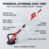 Foldable Drywall Sander Electric 850W | Handheld Self-Suction Floor & Wall Sander – BAS Kuwait Bab Al Saif 