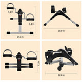 Foldable Exercise bike Mini Feet Exercise Pedal Bike Workout Fitness Machine - BAS Kuwait Bab Al Saif 