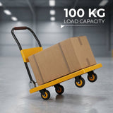 Foldable Hand Trolley 100 Kg / platform Hand Truck Dingqi Brand - BAS Kuwait Bab Al Saif 