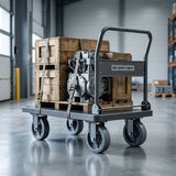 Foldable Hand Trolley 1000 Kg / 110 x65cm platform Hand Truck - BAS Kuwait Bab Al Saif 