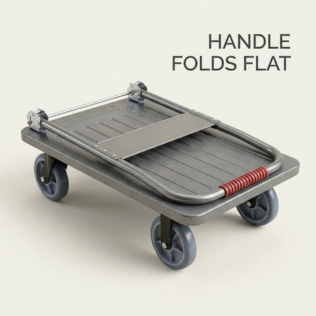 Foldable Hand Trolley 1000 Kg / 110 x65cm platform Hand Truck - BAS Kuwait Bab Al Saif 