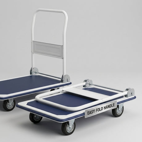 Foldable Hand Trolley 150 Kg Reinforced Steel - BAS Kuwait Bab Al Saif 