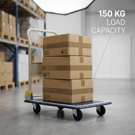 Foldable Hand Trolley 150kg Prestar Brand (Japan) NB-101 - BAS Kuwait Bab Al Saif 