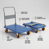 Foldable Hand Trolley 300 kg / 400 kg platform Hand Truck - BAS Kuwait Bab Al Saif 