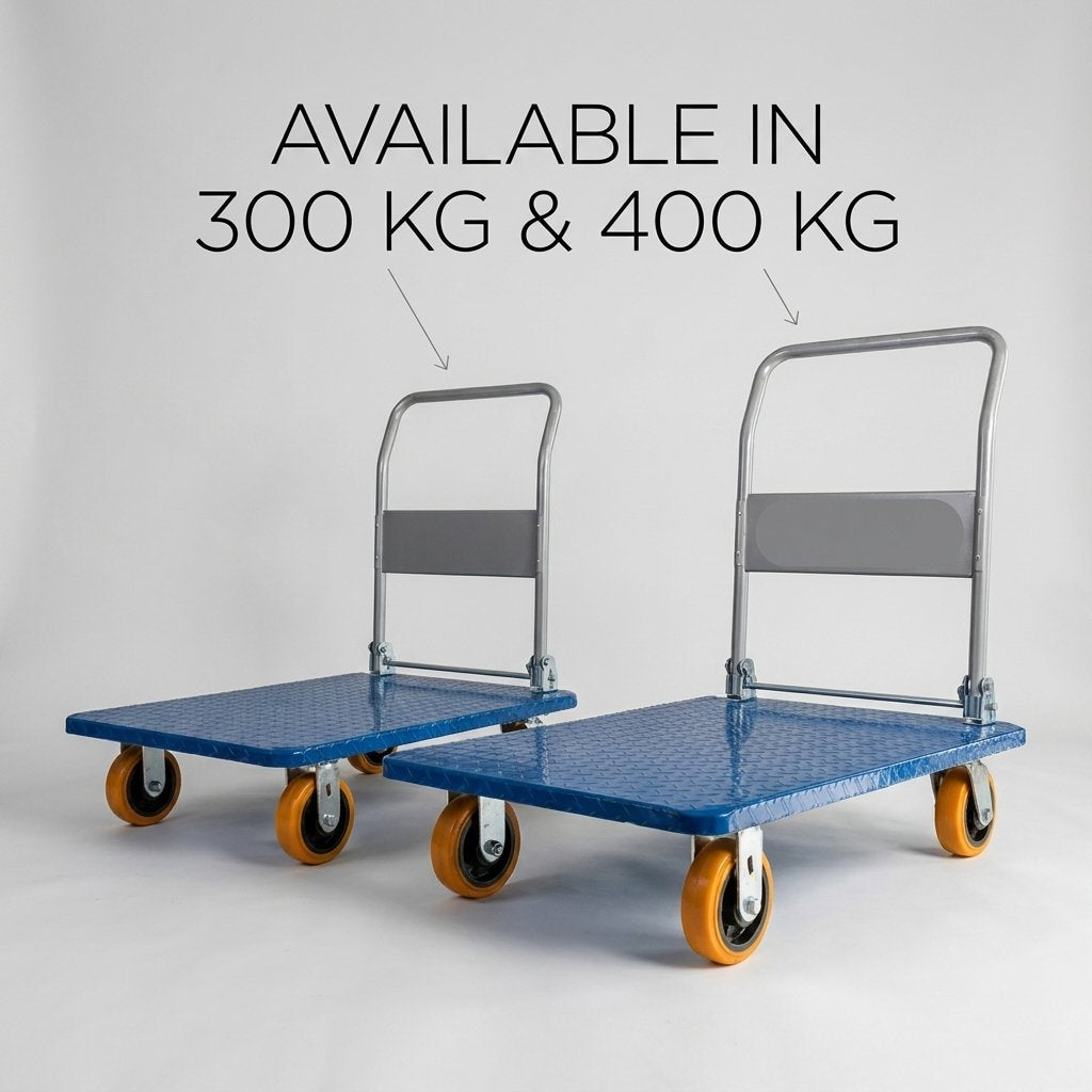 Foldable Hand Trolley 300 kg / 400 kg platform Hand Truck - BAS Kuwait Bab Al Saif 