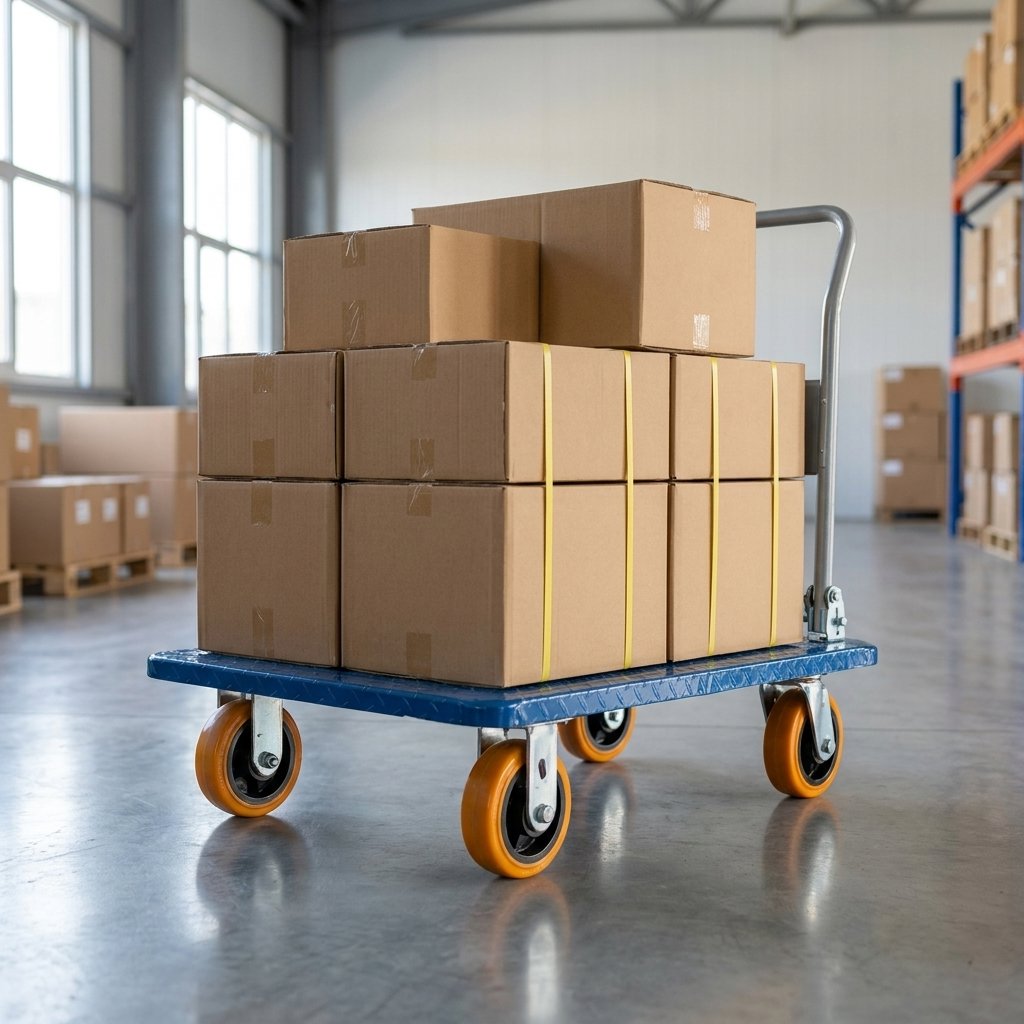 Foldable Hand Trolley 300 kg / 400 kg platform Hand Truck - BAS Kuwait Bab Al Saif 