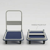 Foldable Hand Trolley 300 Kg Reinforced Steel - BAS Kuwait Bab Al Saif 