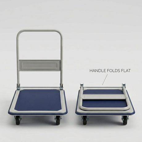 Foldable Hand Trolley 300 Kg Reinforced Steel - BAS Kuwait Bab Al Saif 