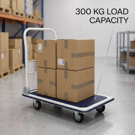 Foldable Hand Trolley 300 Kg Reinforced Steel - BAS Kuwait Bab Al Saif 