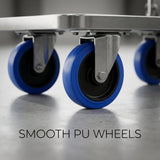Foldable Hand Trolley 300 Kg Stainless Steel grade 304 / platform Hand Truck food grade - BAS Kuwait Bab Al Saif 