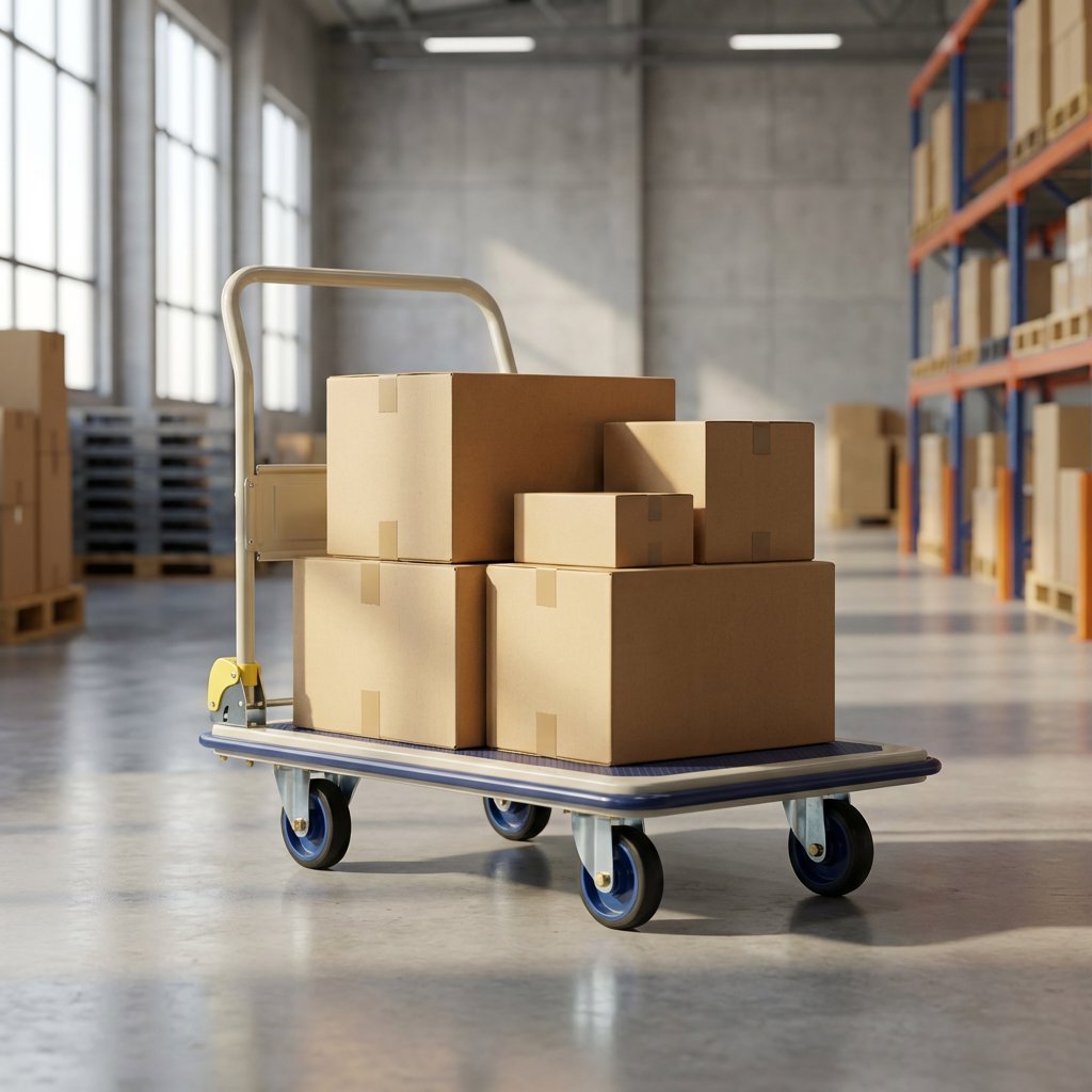 Foldable Hand Trolley 300kg Prestar Brand (Japan) NF-301 - BAS Kuwait BAS 