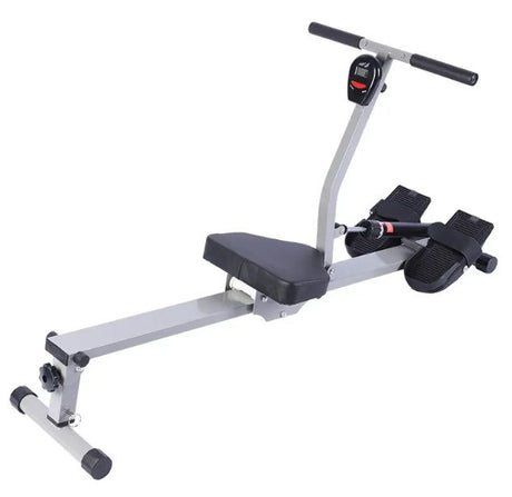 Foldable Rower Machine for Home Use – Portable Foldable Hydraulic Resistance Air Rower for Cardio & Fitness - BAS Kuwait Bab Al Saif Standard Standard 