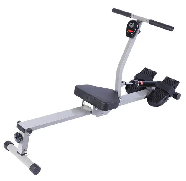 Foldable Rower Machine for Home Use – Portable Foldable Hydraulic Resistance Air Rower for Cardio & Fitness - BAS Kuwait Bab Al Saif Standard Standard 