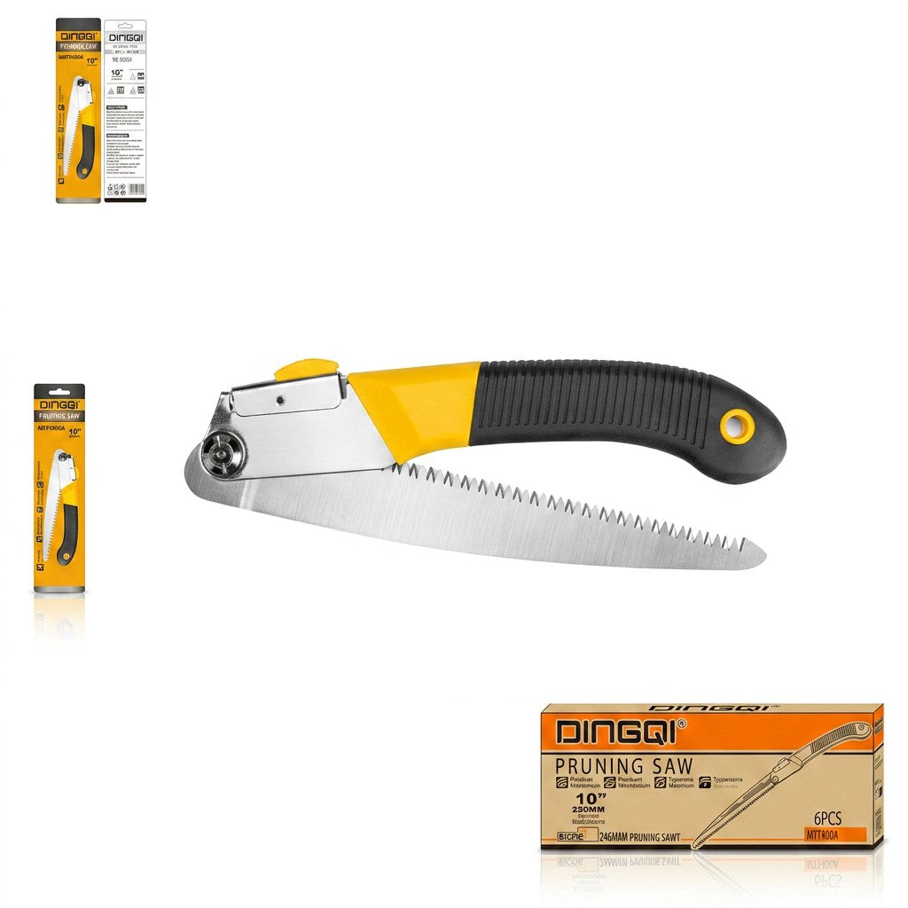 Folding Pruning Saw With Card 10" DINGQI BRAND - BAS Kuwait Bab Al Saif 