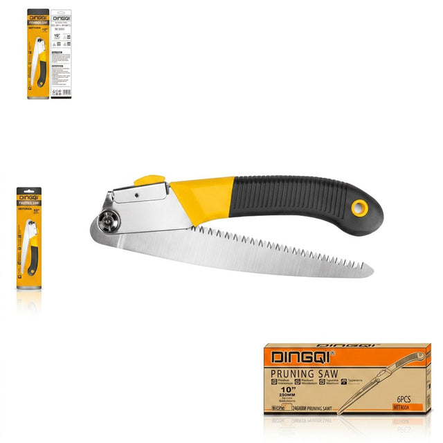 Folding Pruning Saw With Card 10" DINGQI BRAND - BAS Kuwait Bab Al Saif 