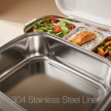 Food Warmer Car Portable Electric Heating Lunch Box for office / car (AC/DC) - BAS Kuwait Bab Al Saif 