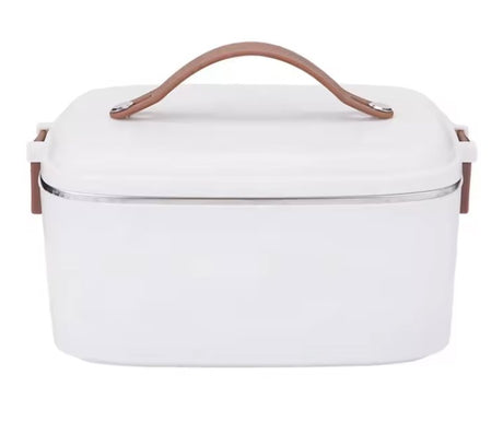 Food Warmer Car Portable Electric Heating Lunch Box for office / car (AC/DC) - BAS Kuwait Bab Al Saif White Standard 