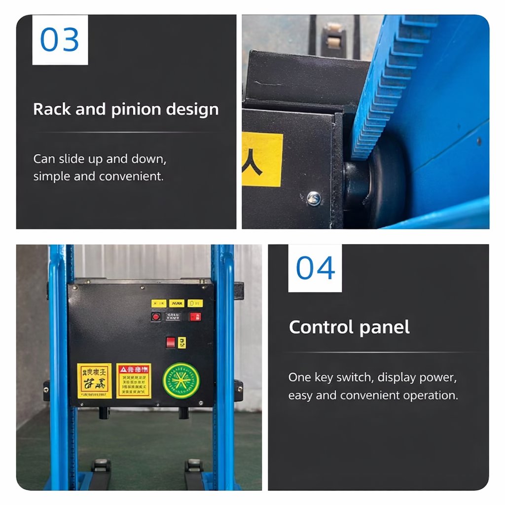 Forklift 1 Ton 1.6 Meter I Stacker Truck with Auto Lift - BAS Kuwait Bab Al Saif 