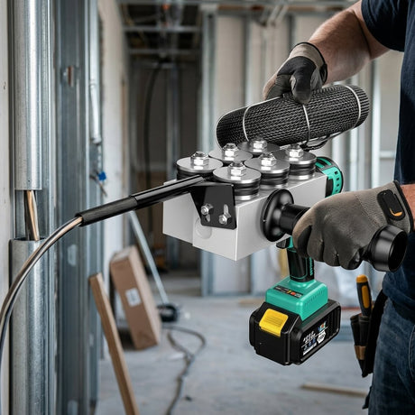 Full automatic electric concealed wire puller 800W | 30m cordless wire pulling tool - bas kuwait Bab Al Saif 