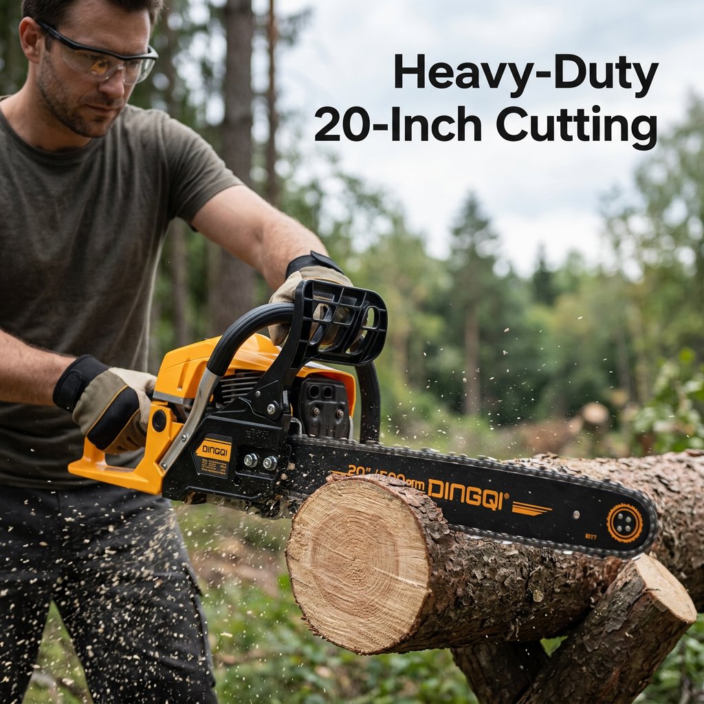 Gasoline Chain Saw 20" Dingqi Brand - BAS Kuwait Bab Al Saif 