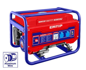 Gasoline Generator 2800W EMTOP BRAND - BAS Kuwait Bab Al Saif Red Standard 