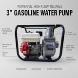 Gasoline Water Pump 3" - BAS Kuwait Bab Al Saif 