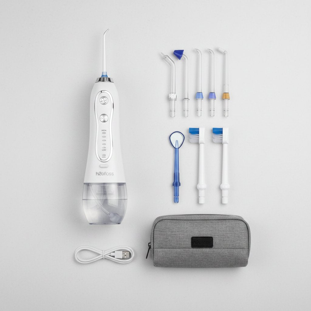 H2OFloss full kit flat lay